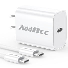 AddAcc 20W USB C Charger Block Compatible KITWLEMEN, ONLYNEW Rechargeable Camping Fan, Amacool Stroller Fan, VENTY Portable Fan, 5V/3A Charging Adapter, 3.3FT Fast Type-C Charger Cable