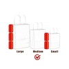 qiqee 100Pcs Paper Gift Bags with Handles - 10.6"x8.3"x4.3" Medium