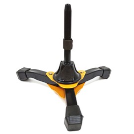 Morisho Flute Clarinet Oboe Musical Instrument Stand Non-Slip Pad Folding Storage Compact Stable 3 Legs Fixed Wind Instrument Yellow