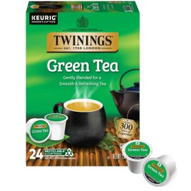 Twinings Green Tea K-Cup Pods for Keurig, 24 Count (Pack of 1), Smooth Flavour, Enticing Aroma, Caffeinated, Enjoy Hot or Iced