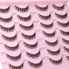 Kiromiro Eyelashes Wispy 10mm False Lashes Natural Look Fluffy 3D
