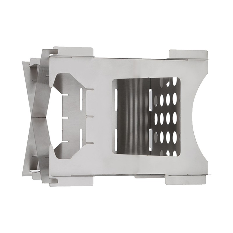 Portable Stainless Steel Folding Wood Burning Stove Mini Cooker for