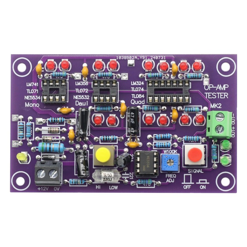 Operational Amplifier Tester OP AMP Tester Module for Single Mono