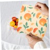 Beavorty Beeswax Food Wrap 3 Sheets Preservation Cloth Reusable Food