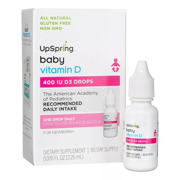 Upspring Vitamina D Gotas Para Bebes Suplemento 2.25 Ml