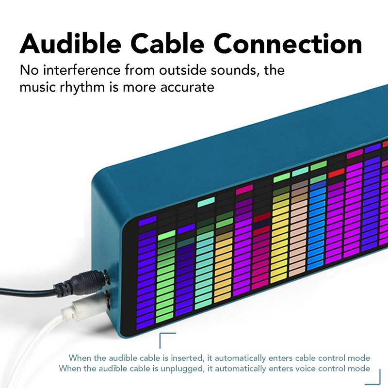 Audio Spectrum Analyzer, 16x24 LED Music Spectrum Display, 20 Dynamic