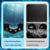 EMUTOL Dual-Entrance Aquarium Tunnel, Aquarium Cave Hideout 360° Viewing, Black