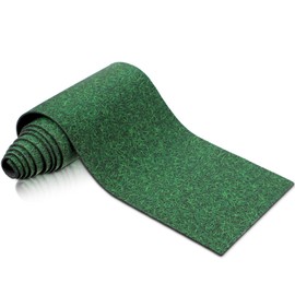 Village Street Mat Accesorios de Little Village 5 x 50 pulgadas, accesorios de pueblo de Navidad, decoración de carretera en miniatura para exteriores, interiores, baño, hogar, jardín (estilo zacate)