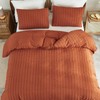 Freyamy Seersucker Bed Linen (155 x 220 cm), 2-Piece Set,