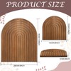 Chunful 2 Pcs Decorative Wood Cutting Board Wooden Board Rainbow