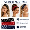 3 Pack Polka Dot Headbands for Women, 2 Inch Wide
