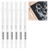 6PCS White Gel Pens Set,0.8mm Gel Pens White,Wh/ite Gel for