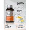 Horbäach Vitamin K2 MK7 with D3 Supplement | 180 Softgels