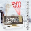 Yangers Projektion Wecker Funkuhr, 7.4'' Digital Clock Netzteil LED Spiegel