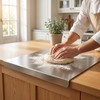 Stainless Steel Cutting Board, Thick Heavy Duty Kneading Board with