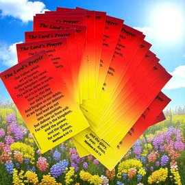 FORGIVEN JEWELRY Lords Prayer Matthew 6:10 & Numbers 6:24 May The Lord Bless You Pocket Cards Inspirational 100 Pack
