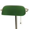 Catalina Lighting Traditional Desk Lamp, Green, Smart Home Capable for