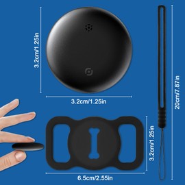 Pet Trackers, Dog Tracker, Cat Tracker, Smart Activity Tracker with Collar Trackers Holder, Waterproof Dog Tracker with No Monthly Fees, Work with Find My for All Pets and All Collars