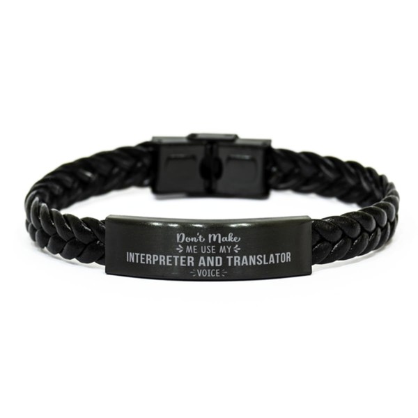 Bracelet for Interpreter and Translator Don't Make me use my
