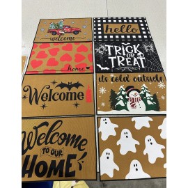 2PCS Non Slip Kitchen Mat Set Waterproof Cushioned Anti Fatigue Floor Rugs Comfort Standing Pad for Sink Easy to Clean Washablesize: 18"*28", color: mix color