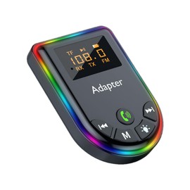 Wireless Transmitter Receiver | Multifunctional Wireless Audio Adapter Set Car Wireless Transmitter | Car Wireless Adapter Car Radio Transmitter with LED Display and Light