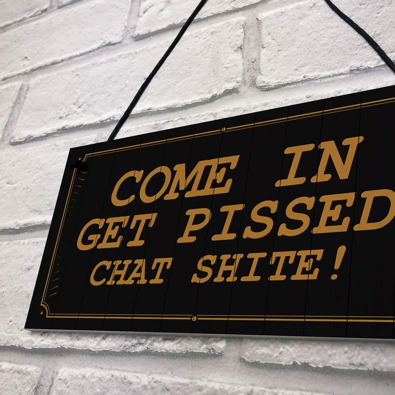 RED OCEAN Funny Rude Bar Signs And Plaques For Home