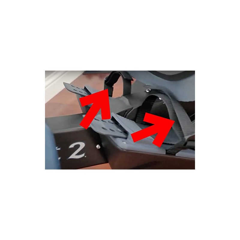 TreadLife Fitness Rowing Machine Replacement Foot Straps for Concept 2