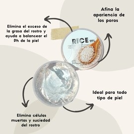 Gel Exfoliante De Arroz Remueve Células Muertas Bioaqua 140gr