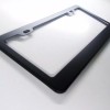 PS-AUTO Matte Black finished stainless steel license plate frame plain