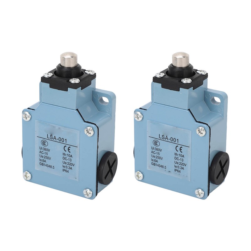 2PCS Momentary Limit Switch Self Reset Plunger Electrical Travel Switch