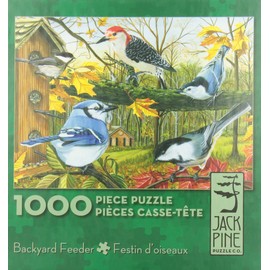 Cobblehill 70010 JackPine Puzzles 1000 Backyard Feeder Various