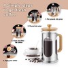 Sivaphe No-Plastic French Press Coffee Maker 34 oz, Borosilicate Glass