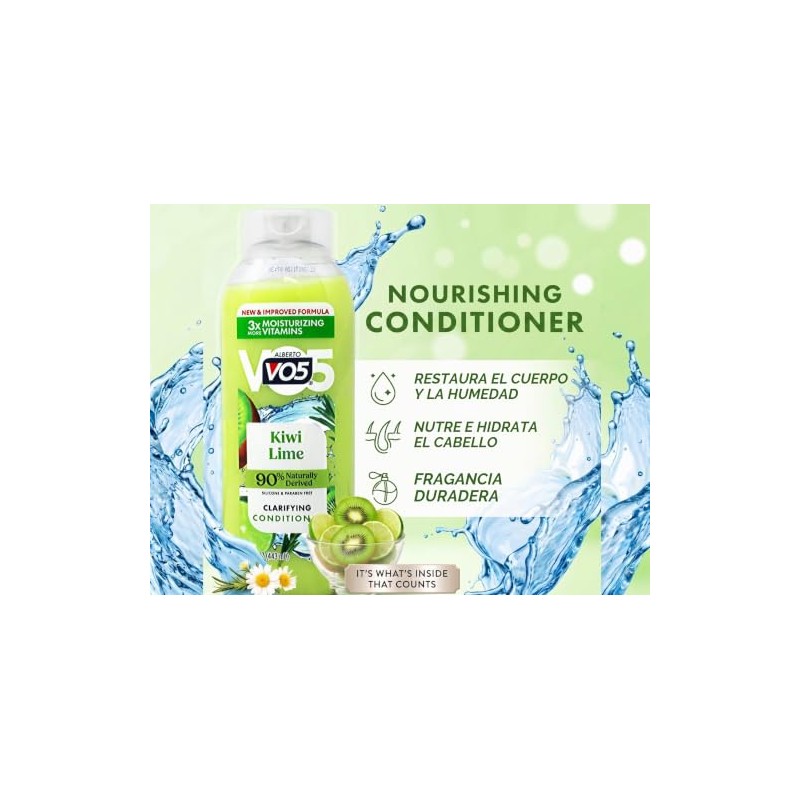 Herbal Escapes Kiwi Lime Squeeze acondicionador por Alberto Vo5, 15