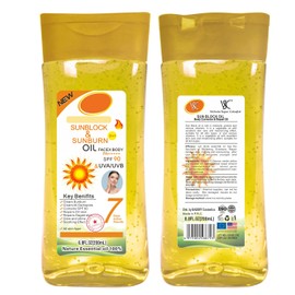 Sunblock Body Oil Gel, Body Moisturiser with SPF 90