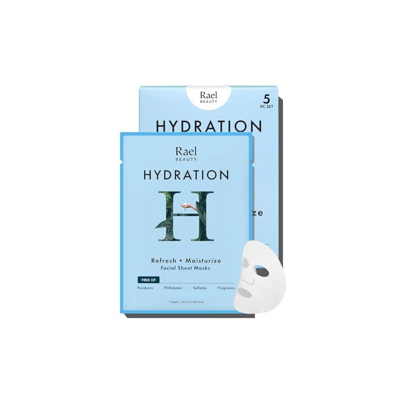 Rael Bamboo Face Sheet Mask - (Hydration, 5 Sheets) Hydro