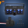 Nilight 4 Gang Rocker Switch Box 12V SPST ON Off