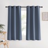 NICETOWN Kitchen Curtains Blackout Curtains & Drapes, Stone Blue, 34"