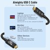 USB4 Cable, with Thunderbolt 5 Cable, 240 W Charging Cable,