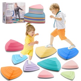 Stepping Stones for Kids(10pcs)| Toddler Stepping Stones| Balance Stepping Stones for Kids| Stepping Stones for Toddlers 1-3| Kids Stepping Stones| Sensory Stepping Stones|Kids Stepping Stones Balance