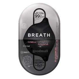 QUINTET ADULT Breath Mask, Regular, Black, Pack of 2