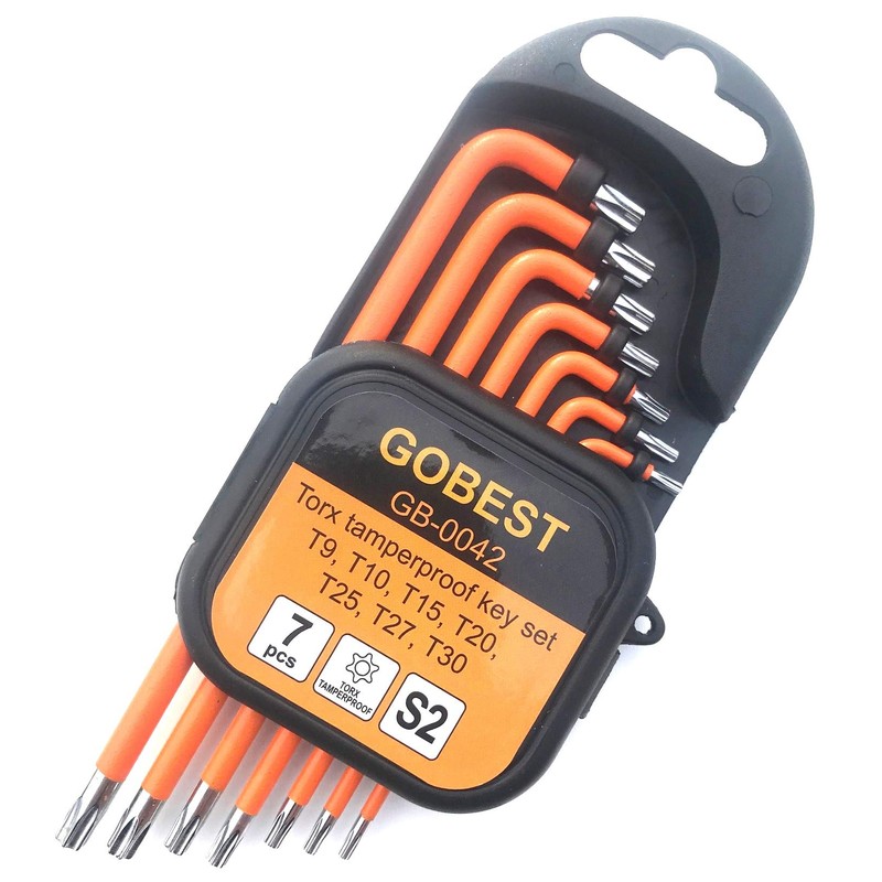 GOBEST Short torx Security Tamper Proof Key Set 7 pcs