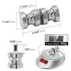 CKB Shower Glass Door Knob, Double Sided Pull Handle for