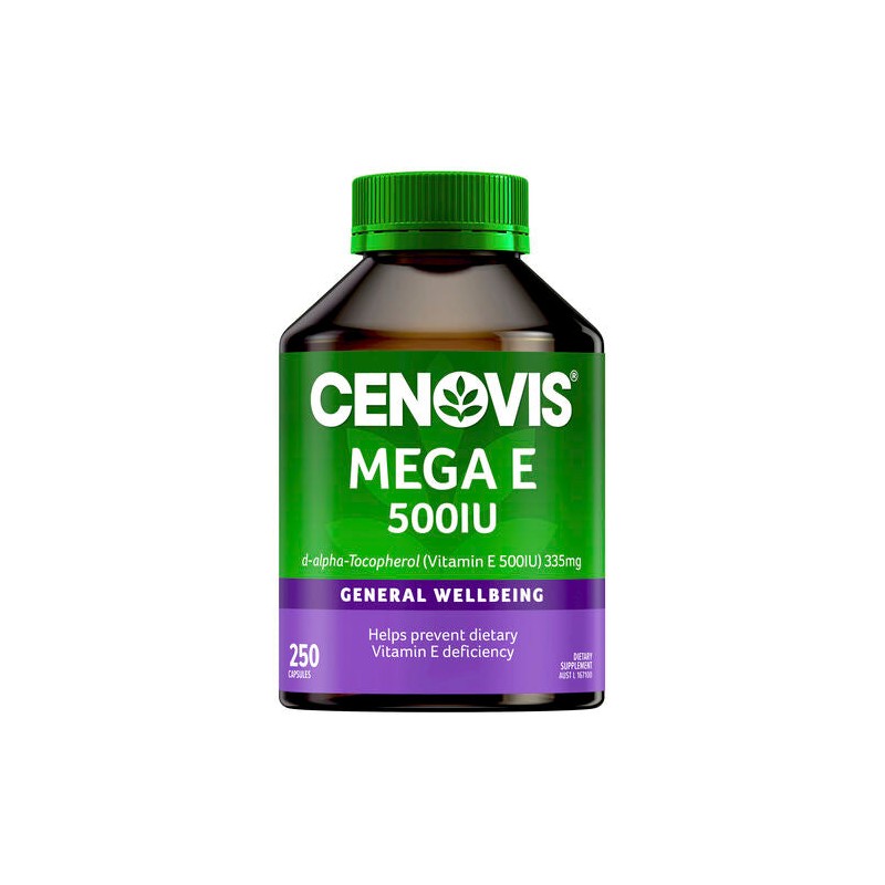 Cenovis Mega E 500IU Value Pack 250 Capsules