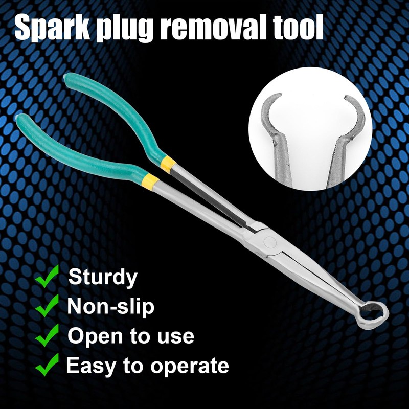 2pcs Spark Plug Puller Tool, Sleeve- & Round-Type Spark Plug