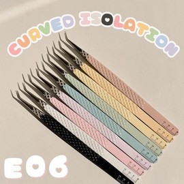 isolation tweezers - color: blue, style: straight (E09), Size: 2.0