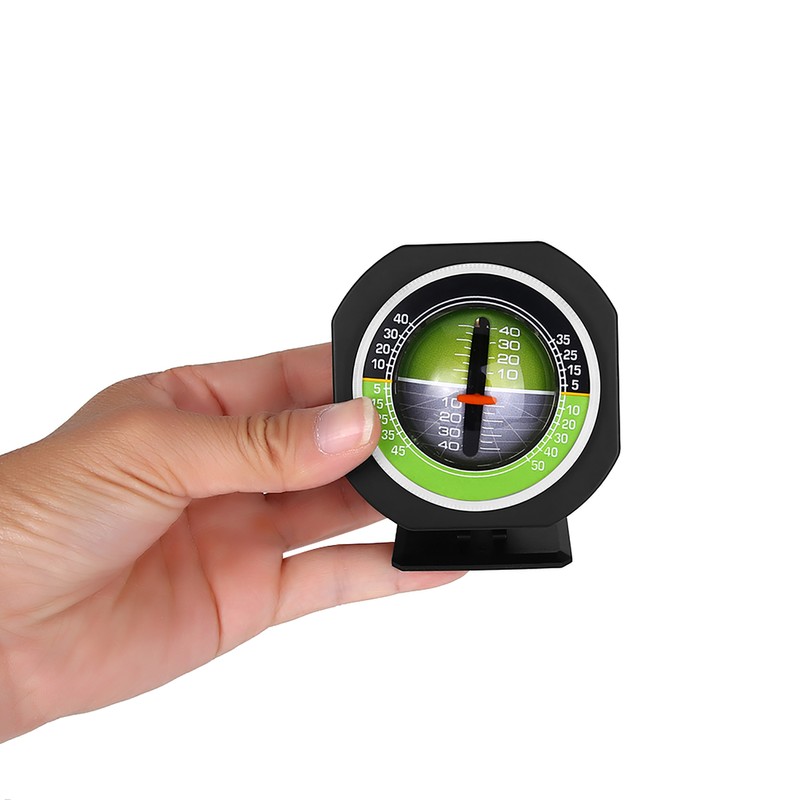 Outdoor Luminous LED Car Inclinometer Angle Slope Meter Balancer Measure