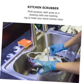 LALAFINA 4pcs Microfiber Dishcloths Water Absorbent Kitchen Cleaning Rags Multi-functional Cloths for Furniture Counters Blend Soft Non-deforming