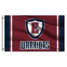 College Flag Outdoor Compatible for Eastern Connecticut Warriors,Outside 3x5 Banner, Double Sided