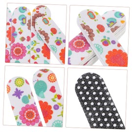 Mikinona 50pcs Women's Nail Files Board Double Sided Grit Nail Cliers for Thick Nails Manicure Set for Nail Art Care Random Color