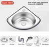 Corner Sink Wall Mount Bathroom Laundry Restaurant Sink Single Bowl